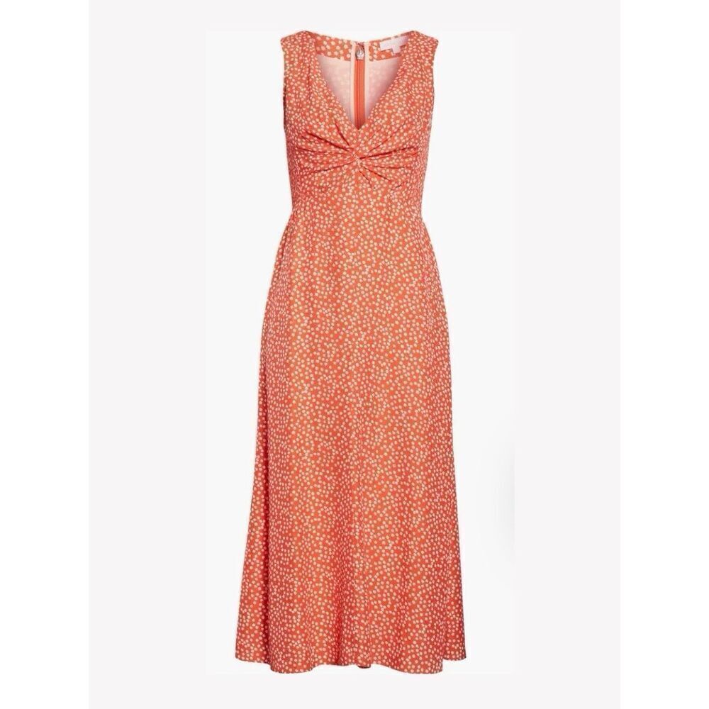 NEW Rebecca Taylor Women’s 8 Malia Red White Dainty Floral Dress